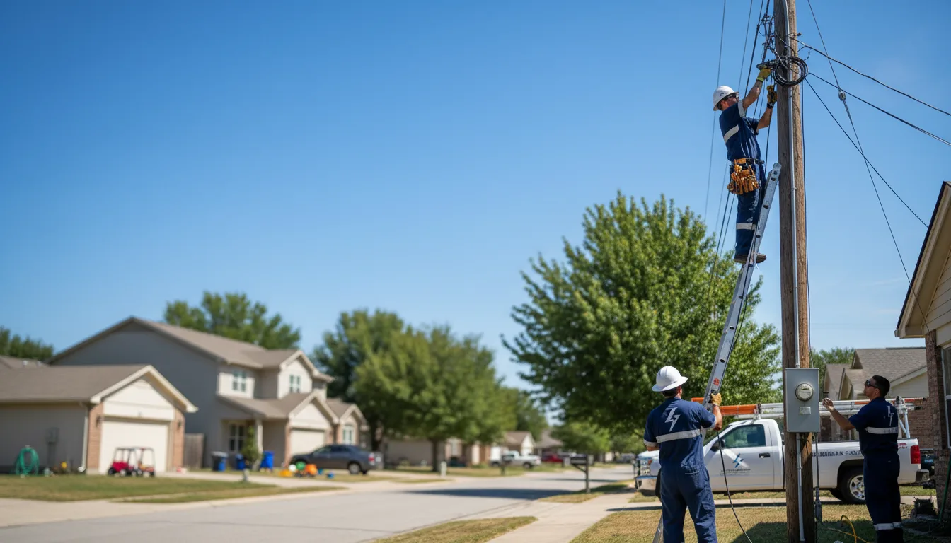 Residential electrician providing installation services in Essexville, MI